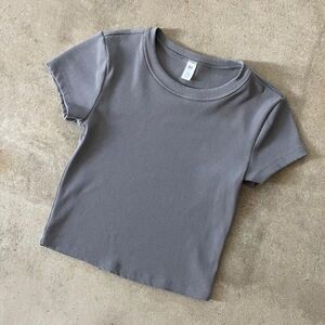 BP dark grey baby tee